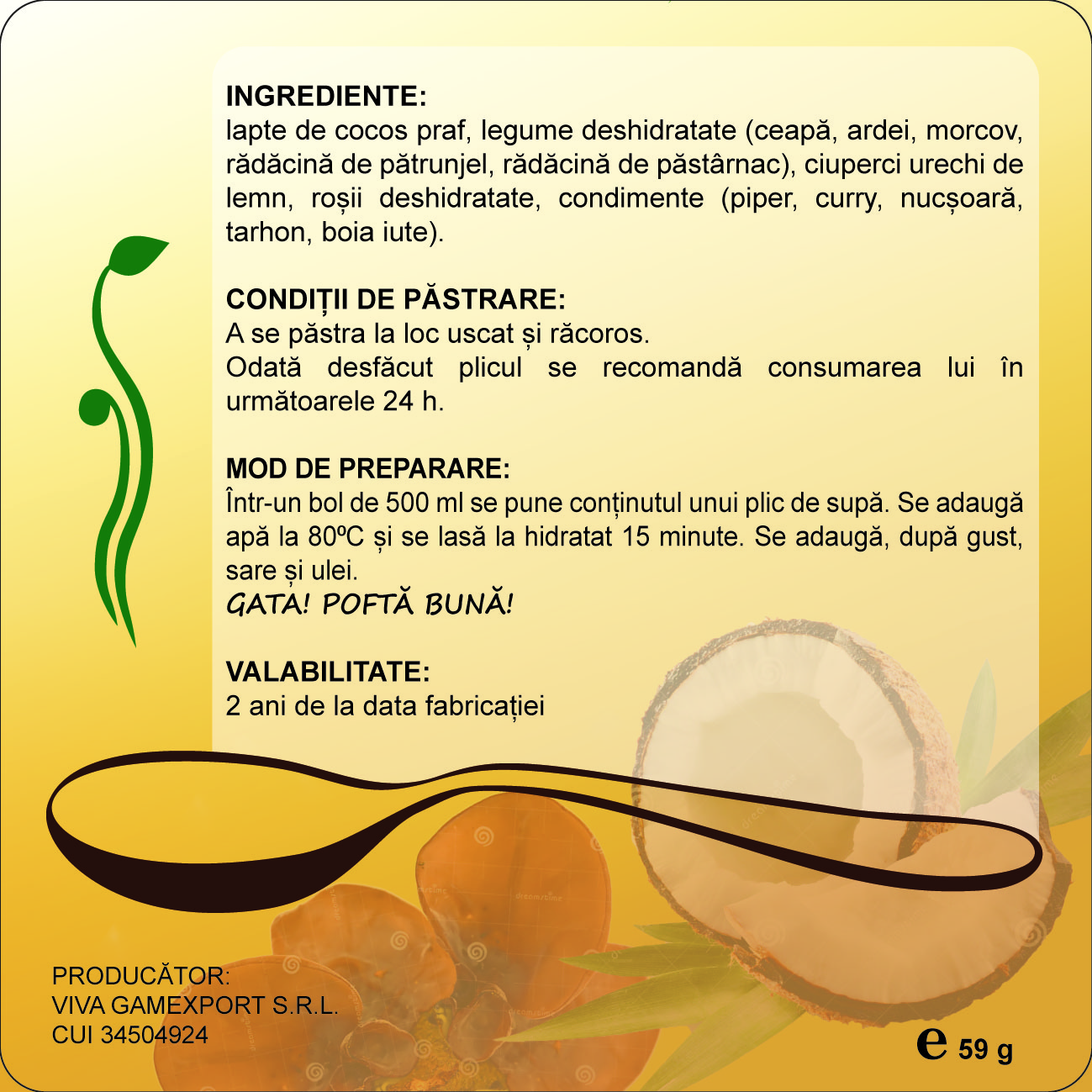 Supă de COCOS și CIUPERCI URECHI DE LEMN - imagine 2