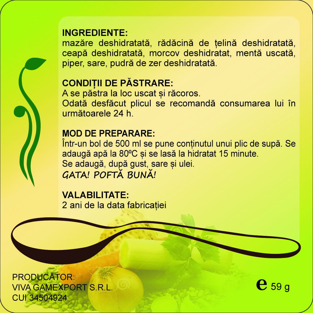 Supă PROTEICĂ de MAZĂRE - imagine 2